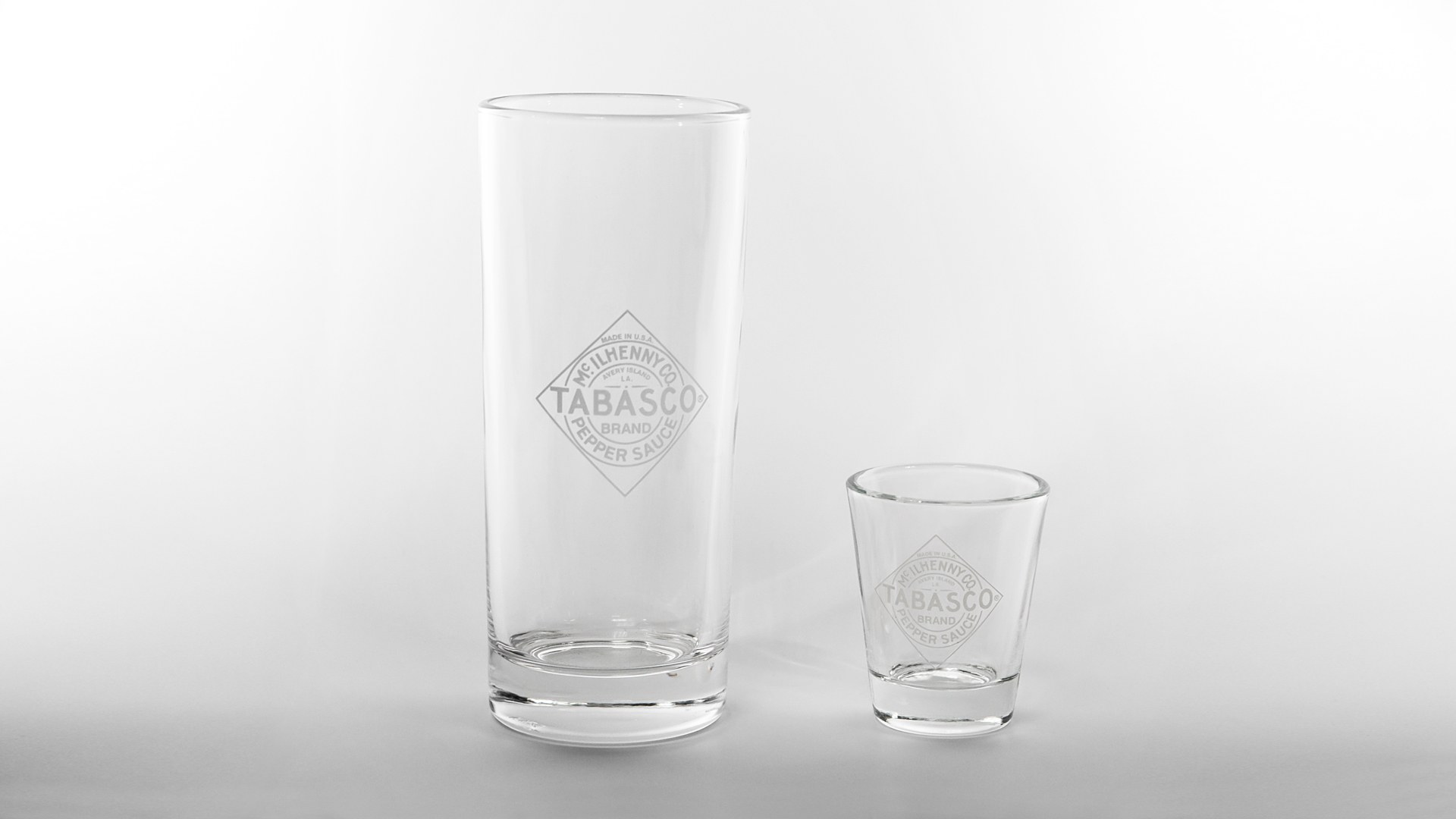 Tabasco - Longdrinkglas & Shotglas